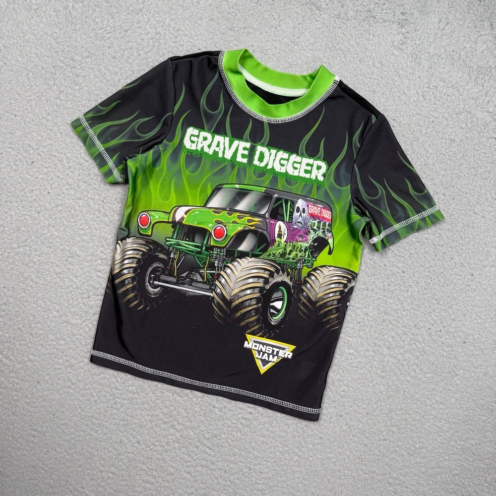Kids Grave Digger Monster Trucks‎ T-Shirt